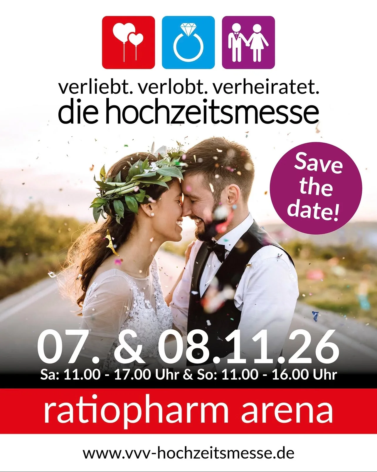 Hochzeitsmesse Neu-Ulm am 7. und 8. November 2026